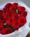 Букет из 21 розы Рэд Наоми 60 см