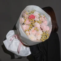 Букет цветов Нежный микс с ромашками