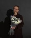 Букет из 9 белых диантусов