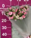 Букет из Кустовых гвоздик и альстромерий розовый