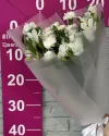 Букет из Кустовых гвоздик и альстромерий белый