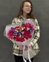 Букет цветов Малиновая ириска