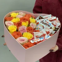Подарочный набор Сердце со сладостями